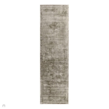 Blade Modern Plain Distressed Tonal Metallic Shimmer Hand-Woven Soft Textured Tip Sheared Loop Pile Silky Viscose Flatweave Moleskin Runner-Asiatic Carpets-Rug Love - The Most Loved Rug Store